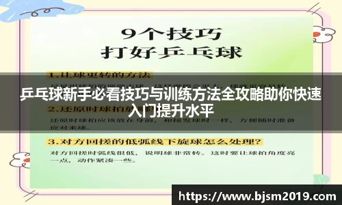 乒乓球新手必看技巧与训练方法全攻略助你快速入门提升水平